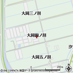 愛知県西尾市一色町細川大岡四ノ割周辺の地図