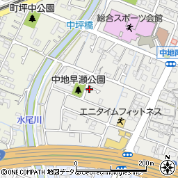 兵庫県姫路市中地526-12周辺の地図