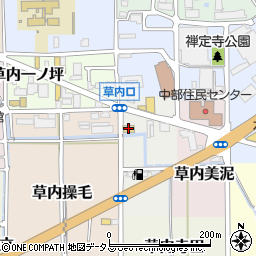 ファミリーマート京田辺草内店周辺の地図