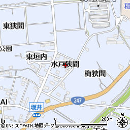 愛知県常滑市坂井水戸狭間周辺の地図