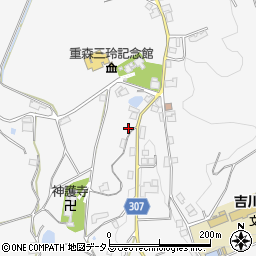 岡山県加賀郡吉備中央町吉川1173周辺の地図