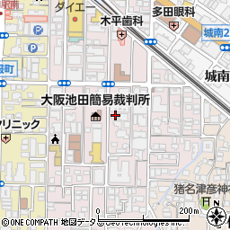 大阪府池田市満寿美町周辺の地図