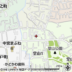 大阪府枚方市堂山1丁目39周辺の地図
