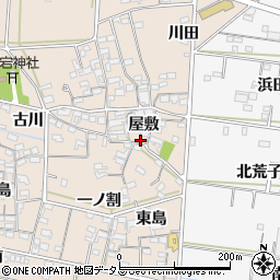 愛知県西尾市一色町治明屋敷223周辺の地図