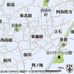 京都府綴喜郡井手町多賀東南組周辺の地図