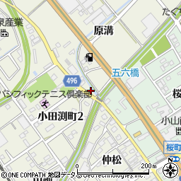 愛知県豊川市白鳥町原溝135-1周辺の地図