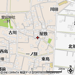 愛知県西尾市一色町治明屋敷218周辺の地図