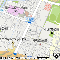 兵庫県姫路市中地293周辺の地図