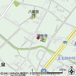 上泉第一公民館周辺の地図