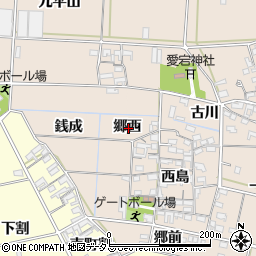 愛知県西尾市一色町養ケ島郷西周辺の地図