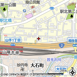 兵庫県相生市山手1丁目221周辺の地図