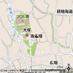 愛知県蒲郡市大塚町後広畑周辺の地図