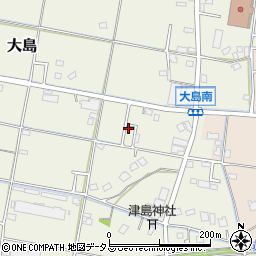 静岡県焼津市大島1634周辺の地図