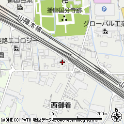 兵庫県姫路市御国野町西御着626周辺の地図