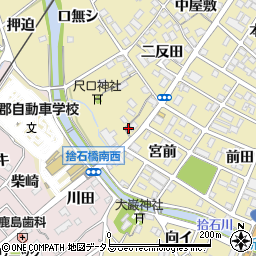 愛知県蒲郡市拾石町ゾウシダ39周辺の地図