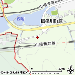 兵庫県たつの市揖保川町原38周辺の地図