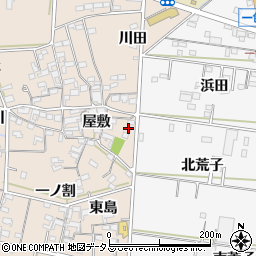愛知県西尾市一色町治明屋敷228周辺の地図