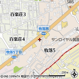 株式会社久月　大阪箕面店周辺の地図