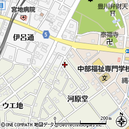 愛知県豊川市中条町河原堂39周辺の地図