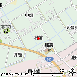 愛知県豊川市三谷原町村前周辺の地図