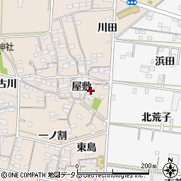 愛知県西尾市一色町治明屋敷231周辺の地図