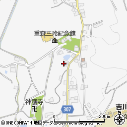 岡山県加賀郡吉備中央町吉川1174-4周辺の地図