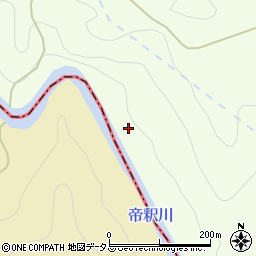 帝釈川周辺の地図