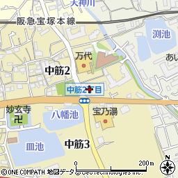 ＥＮＥＯＳ宝塚ＳＳ周辺の地図