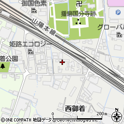 兵庫県姫路市御国野町西御着618周辺の地図