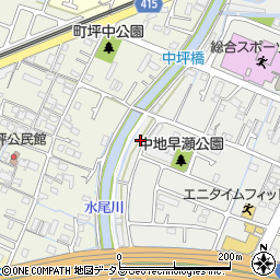 兵庫県姫路市中地734周辺の地図