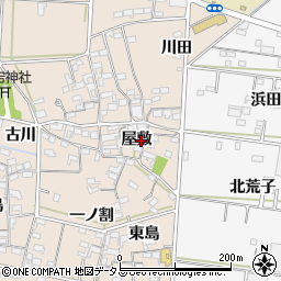 愛知県西尾市一色町治明屋敷224周辺の地図