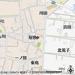 愛知県西尾市一色町治明屋敷230周辺の地図