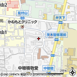 茨木レックスマンション管理組合周辺の地図