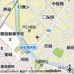 愛知県蒲郡市拾石町ゾウシダ21周辺の地図