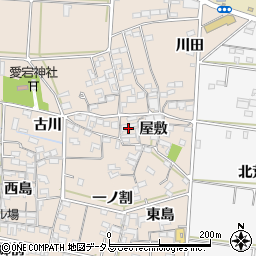 愛知県西尾市一色町治明屋敷215周辺の地図