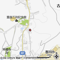 岡山県加賀郡吉備中央町吉川3937-5周辺の地図
