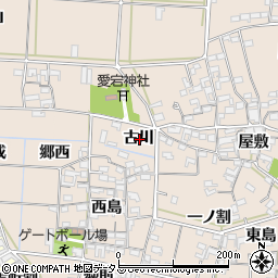 愛知県西尾市一色町養ケ島古川周辺の地図