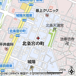 兵庫県姫路市北条宮の町193周辺の地図