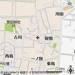 愛知県西尾市一色町治明屋敷211周辺の地図