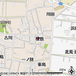 愛知県西尾市一色町治明屋敷222周辺の地図
