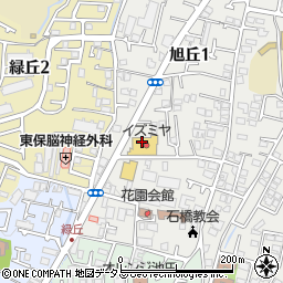 コンセルボデイリーカナート　池田旭丘店周辺の地図