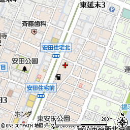 セブンイレブン姫路安田４丁目店周辺の地図