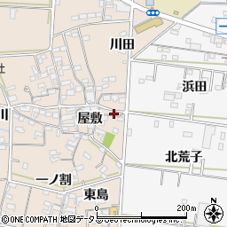 愛知県西尾市一色町治明屋敷227周辺の地図