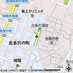 兵庫県姫路市北条宮の町179周辺の地図