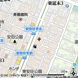 セブンイレブン姫路安田４丁目店周辺の地図