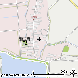 三重県津市芸濃町中縄周辺の地図