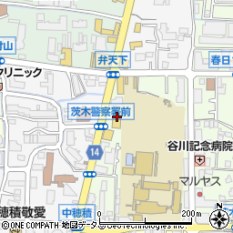 ＡＯＫＩ茨木店周辺の地図