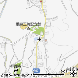 岡山県加賀郡吉備中央町吉川1160周辺の地図