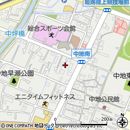 兵庫県姫路市中地283-1周辺の地図