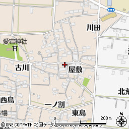 愛知県西尾市一色町治明屋敷213周辺の地図